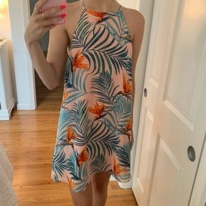 High neck flowy dress